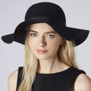 BLACK TOPSHOP FLOPPY HAT